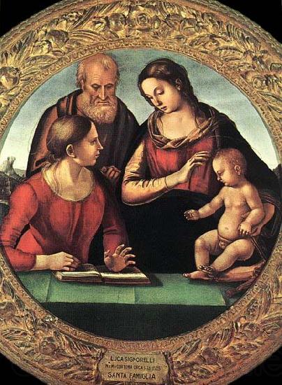 Luca Signorelli Madonna and Child with St Joseph and Another Saint Norge oil painting art